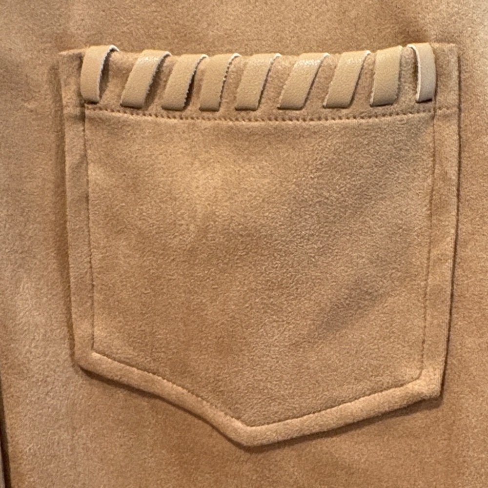 Bagatelle Women's Brown Suede Utility Jacket - Picture 3 of 10